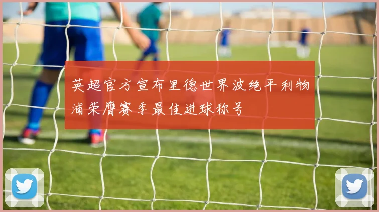 英超官方宣布里德世界波绝平利物浦荣膺赛季最佳进球称号